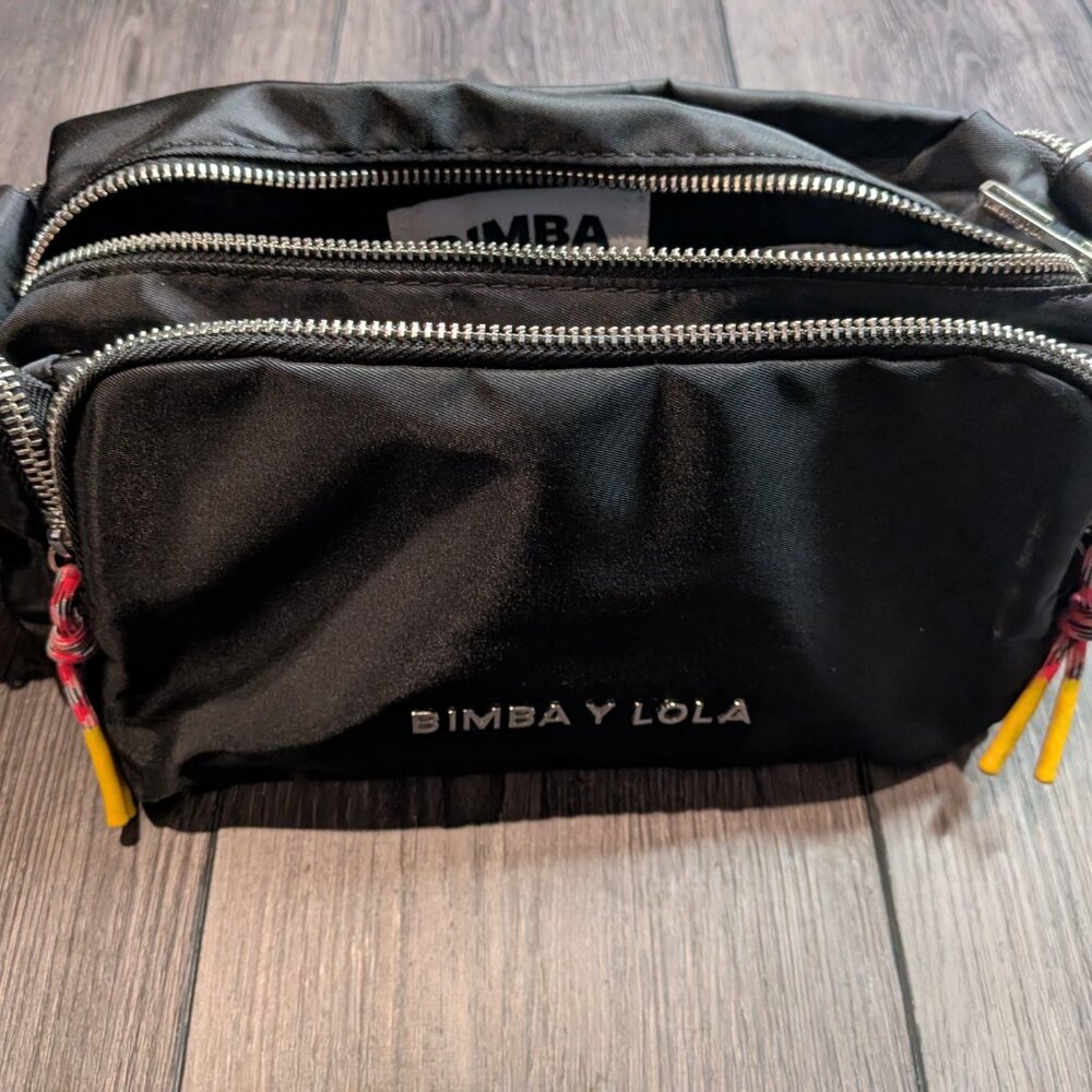 Bimba Y Lola Crossbody Black Purse with Pink Strap   Previously Enjoyed - Picture 5 of 6